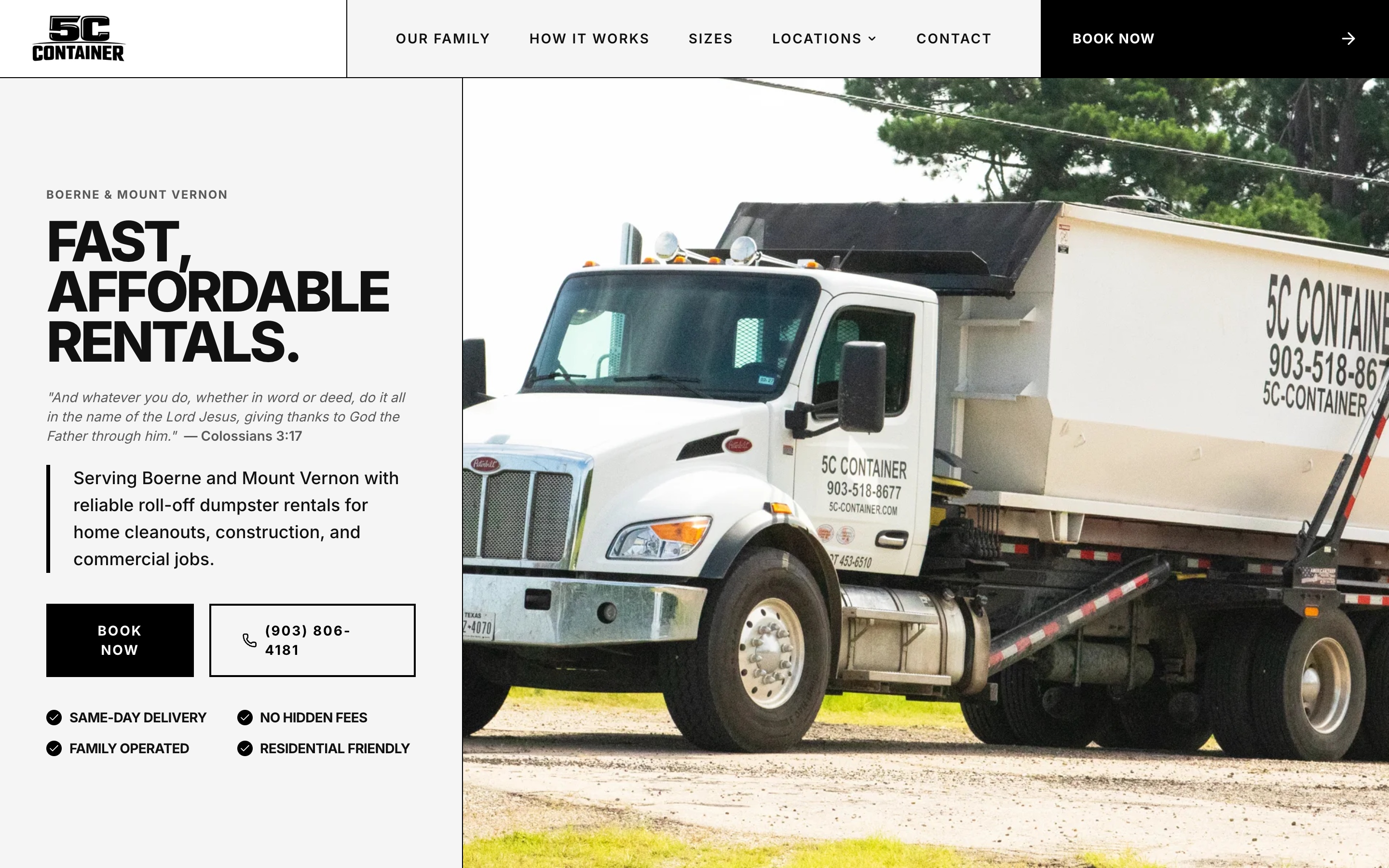 5C Containers website preview